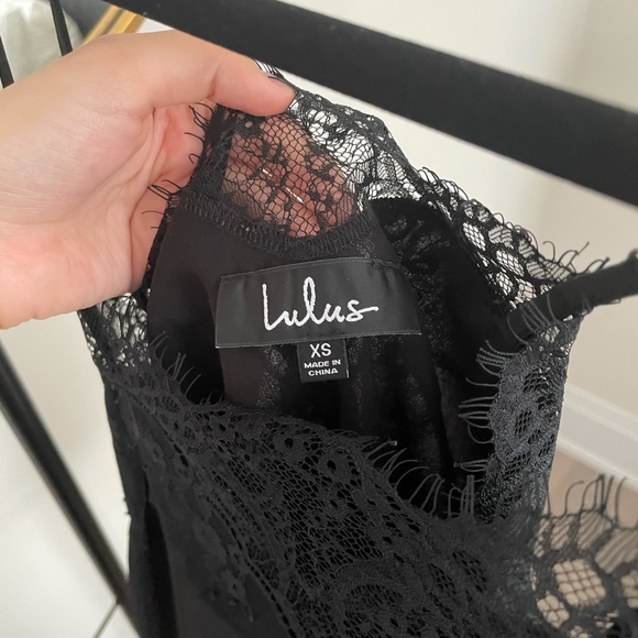 Black Lace Trim Cami - Picture 3 of 3